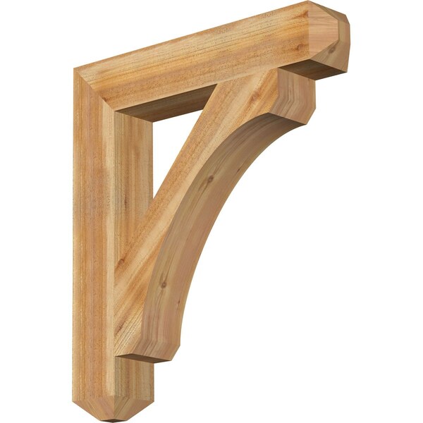 Ekena Millwork Legacy Craftsman Rough Sawn Bracket, Western Red Cedar, 6"W x 34"D x 38"H BKT06X34X38LEC04RWR - main